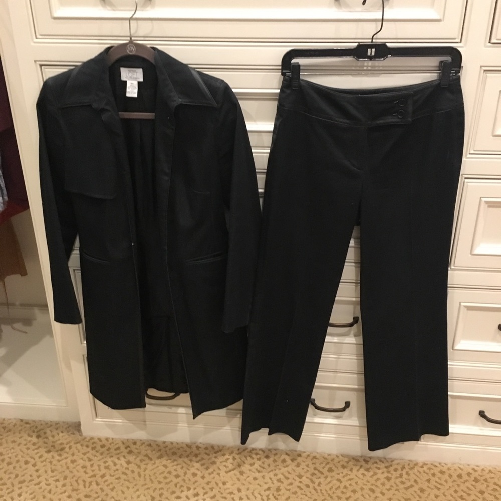 Long coat and pants from Ann Taylor loft